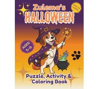 Zulema’s Halloween: Puzzle, Activity & Coloring Book with Beagle for Kids Ages 5-9