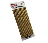 Zulfaye Blonde Hair Bands for Women, Hair Bobbles for Thick Hair, 4mm Snag Free Strong Hair Ties, No Damage Hair Band for Girls, Hairbands Women