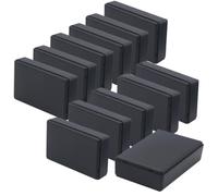 Zulkit 12Pcs Project Boxes ABS Plastic Electrical Project Case Power Junction Box Black 3.15 x 1.97 x 0.83 inch (80 x 50 x 21 mm)
