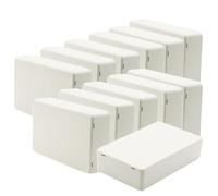 Zulkit 12Pcs Project Boxes ABS Plastic Electrical Project Power Case Small Junction Box White 3.94 x 2.36 x 0.98 inch (100 x 60 x 25 mm)
