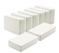 Zulkit 8Pcs Project Boxes ABS Plastic Electrical Project Power Case Small Junction Box White 3.94 x 2.36 x 0.98 inch (100 x 60 x 25 mm)