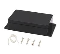 Zulkit Junction Box ABS Plastic Dustproof Waterproof IP65 Universal Electrical Boxes Project Enclosure with Fixed Ear Black 7.87 x 4.72 x 2.2 Inch (200 x 120 x 56 mm)(Pack of 1)