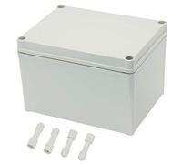Zulkit Junction Box ABS Plastic Dustproof Waterproof IP67 Junction Boxes Universal Electrical Project Enclosure Durable DIY Electronic Project Box Grey 7.87 x 5.91 x 5.12 inch (200 x 150 x 130 mm)