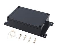 Zulkit Junction Box, Project Box Waterproof Dustproof IP65 ABS Universal Electrical Boxes Enclosure with Fixed Ear Black 5.91 x 3.94 x 1.73 inch (150 x 100 x 44 mm)(Pack of 1)