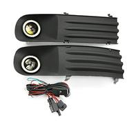 ZULOW Car Fog Light Car Fog Lights Lamps Angel Eye Grilles +Harness For Vw Transporter T5 T28 T30 2003-2009