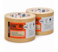 Zulu Brown Board Seam Tape 75mm X 50M - Heavy Duty For Card Floor Protection Joining Tape Easy Tear Strong Adhesive, 2 Pack