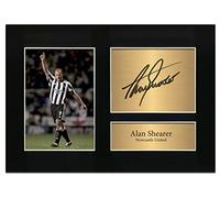 Zulu Image Alan Shearer Newcastle United Signed A4 Printed Autograph Photo Memorabilia Reproduction Print Picture Display No90, Black