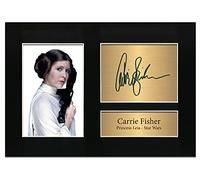 Zulu Image Carrie Fisher Star Wars Autograph A4 Printed Photo Reproduction Print Picture Display No35, Black