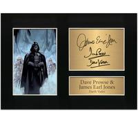 Zulu Image Darth Vader Autograph | Star Wars| Dave Prowse & James Earl Jones Autograph A4 Printed Photo Reproduction Print Picture Display No37, Black