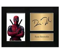 Zulu Image Deadpool Ryan Reynolds Gift A4 Printed Autograph Photo Reproduction Print Picture Display No1, Black