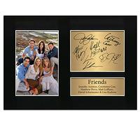 Zulu Image Friends Rachel Monica Joey Chandler Ross Phoebe A4 Printed Autograph Photo Reproduction Print Picture Display No9, Black