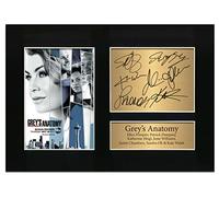 Zulu Image Grey's Anatomy Cast Signed Autograph | A4 Printed Photo Reproduction Merch Memorabilia Print Picture Display No78, Black