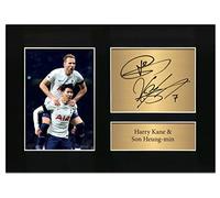 Zulu Image Harry Kane & Son Heung-min Tottenham Hotspurs Spurs Signed Gift A4 Printed Autograph Photo Reproduction Print Picture Display No102, Black