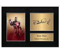 Zulu Image Iron Man Robert Downey Jr A4 Printed Autograph Photo Reproduction Print Picture Display No4