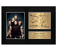 Zulu Image James Bond 007 / Daniel Craig, Pierce Brosnan, Sean Connery, Roger Moore, Timothy Dalton & George Lazenby Signed | Autograph A4 Printed Photo Reproduction No71
