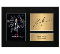 Zulu Image John Wick Keanu Reeves Signed Autograph A4 Printed Photo Reproduction Print Picture Display No53, Black
