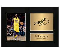 Zulu Image Lebron James Los Angles Lakers Signed A4 Printed Autograph Photo Memorabilia Reproduction Print Picture Display No83, Black