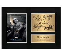 Zulu Image Moon Knight Season 1/ Oscar Isaac / Marvel Cast Signed Memorabilia A4 Printed Autograph Photo Reproduction Print Picture Display No103, Black