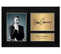 Zulu Image Sean Connery James Bond 007 Signed | Autograph A4 Printed Photo Reproduction Print Picture Poster Display No75, Black