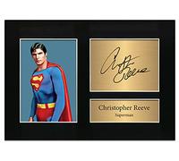 Zulu Image Superman Christopher Reeve Signed | Autograph A4 Printed Photo Reproduction Print Picture Display No55, Black