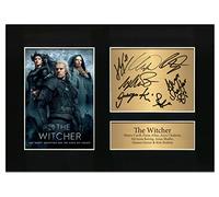 Zulu Image The Witcher Cast Signed Henry Cavill Signed A4 Printed Autograph Photo Memorabilia Reproduction Print Picture Display No89, Black