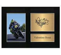 Zulu Image Valentino Rossi Superbikes MotoGP Signed A4 Printed Autograph Photo Reproduction Print Picture Display No11, Black
