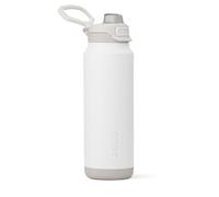ZULU Powerfill Pro 32oz Stainless Steel Water Bottle with Quick Fill Lid, Triple Walled Vacuum Insulated Metal, Leak Proof Locking Lid, Sip and Chug, Reusable BPA Free, White