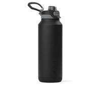 ZULU Powerfill Pro 40oz Stainless Steel Sip or Chug Water Bottle, Black