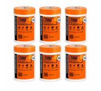 Zulu Pre-Taped Masking Film 1400mm x 30m Heavy Duty Paint Protection Film with Masking Tape Clear Static Cling Plastic Sheeting for Decorating Spray Painting Renovation DIY | (6 Pack)