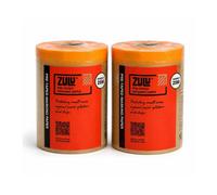 Zulu Pre-Taped Masking Paper 180mm X 25M - Heavy Duty With Adhesive Tape Paint Protection For Decorating Painting Diy, 2 Pack