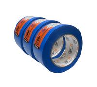 Zulu Precision Masking Tape for Painters 50mm x 50m - Multi Surface Outdoor Blue Adhesive Tape for Painting, DIY, Decorating - UV Heat Resistant, Waterproof - Up to 6mth Removal | (3 Pack)