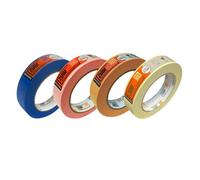 Zulu Precision Masking Tape Set For Painters 25mm X 50M - Multi Surface Adhesive Roll (Beige, Blue, Pink, Yellow), 4 Pack