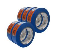 Zulu Precision Masking Tape for Painters 38mm x 50m - Multi Surface Outdoor Blue Adhesive Tape for Painting, DIY, Decorating - UV Heat Resistant, Waterproof - Up to 6mth Removal | (5 Pack)