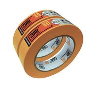 Zulu Precision Outdoor/indoor Yellow Painters Masking Tape - 25mm X 50M (2-6 Months), 2 Pack