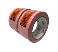 Zulu Precision Sensitive Indoor Pink Painters Masking Tape 50mm x 50m - Multi Surface Low Tack Clean Edges for All Paints - DIY, Painting, Decorating with up to 14 days Removal | (2 Pack)