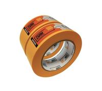 Zulu Precision Yellow Masking Tape for Painters 38mm x 50m - Multi Surface Adhesive Painters Tape - Waterproof, UV Resistant, Indoor & Outdoor - Up to 6mth Removal | (2 Pack)