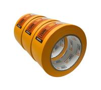 Zulu Precision Yellow Masking Tape for Painters 50mm x 50m - Multi Surface Adhesive Painters Tape - Waterproof, UV Resistant, Indoor & Outdoor - Up to 6mth Removal | (3 Pack)