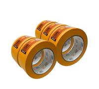 Zulu Precision Yellow Masking Tape for Painters 50mm x 50m - Multi Surface Adhesive Painters Tape - Waterproof, UV Resistant, Indoor & Outdoor - Up to 6mth Removal | (5 Pack)