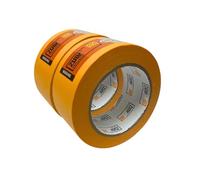 Zulu Precision Yellow Masking Tape for Painters 50mm x 50m - Multi Surface Adhesive Painters Tape - Waterproof, UV Resistant, Indoor & Outdoor - Up to 6mth Removal | (2 Pack)