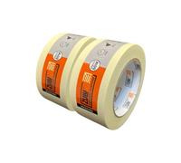 Zulu Premium Masking Tape for Painters 50mm x 50m - Multi Surface Indoor Wide Adhesive Painters Tape - DIY Decorating Rennovation Crafts Arts | (2 Pack)