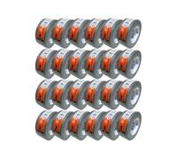Zulu Premium Silver Duct Tape 50mm x 50m - Strong Adhesive, Heavy Duty Tape for Decorating Builders DIY Renovating - Waterproof, UV Resistant, Indoor & Outdoor | (24 Pack)