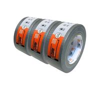 Zulu Premium Silver Duct Tape 50mm x 50m - Strong Adhesive, Heavy Duty Tape for Decorating Builders DIY Renovating - Waterproof, UV Resistant, Indoor & Outdoor | (3 Pack)