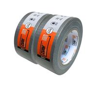 Zulu Premium Silver Duct Tape 50mm x 50m - Strong Adhesive, Heavy Duty Tape for Decorating Builders DIY Renovating - Waterproof, UV Resistant, Indoor & Outdoor | (2 Pack)