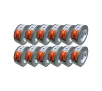 Zulu Premium Universal Silver Duct Tape 50mm X 50M, 12 Pack