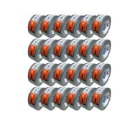 Zulu Premium Universal Silver Duct Tape 50mm X 50M, 24 Pack