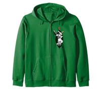 Zulu Shield Cow Hide Spear Knobkerrie Zulu Warrior Halloween Zip Hoodie