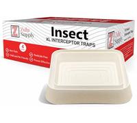 Zulu Supply XL Bed Bug Interceptors, Traps, 4 Pack, White, Extra Large, Bedbug Monitor, Insect Detector for Bed Legs or Furniture