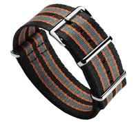 ZULUDIVER Apex Military Watch Strap - Heavy Duty Polyester, Waterproof & Durable, Soft Comfort Weave, Stainless Steel Hardware, Tiger Bond, 22mm