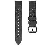 ZULUDIVER AquaWave Rubber Divers Watch Strap with Premium Pin Buckle. Saltwater, Harsh Environment, and UV Resistant. Replacement Mens Wristwatch Strap. Unique Design. Anthracite Grey - 20mm