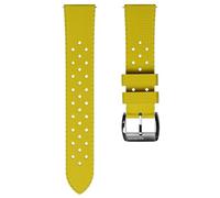 ZULUDIVER AquaWave Rubber Divers Watch Strap with Premium Pin Buckle. Saltwater, Harsh Environment, and UV Resistant. Replacement Mens Wristwatch Strap. Unique Design. Tuscan Yellow - 20mm